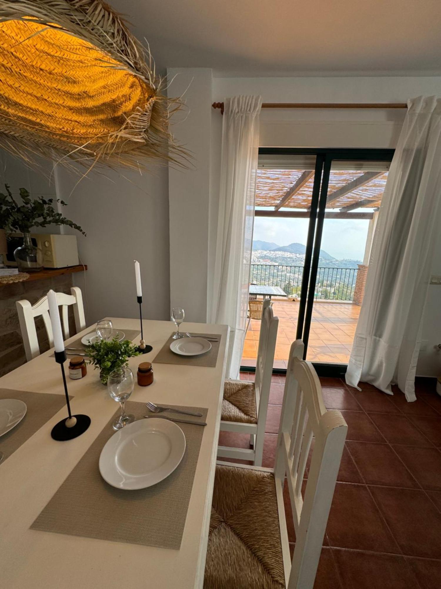 Villa En Frigiliana Con Piscina, Jacuzzi Y Espectaculares Vistas Extérieur photo